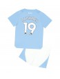 Manchester City Julian Alvarez #19 Replika Hemmakläder Barn 2023-24 Kortärmad (+ byxor)